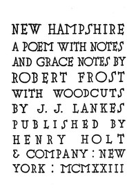 Cover of New Hampshire, A Poem; with Notes and Grace Notes — Themes and Context