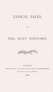 Cover of Lyrical tales — Context and Discussion