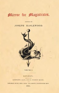 Cover of Mirror for Magistrates, Volume 1 — Reading Notes