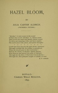 Cover of Hazel bloom — A Closer Reading