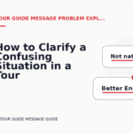 How to Clarify a Confusing Situation in a Tour Guide Message