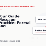 Tour Guide Message Practice: Formal and Friendly Versions